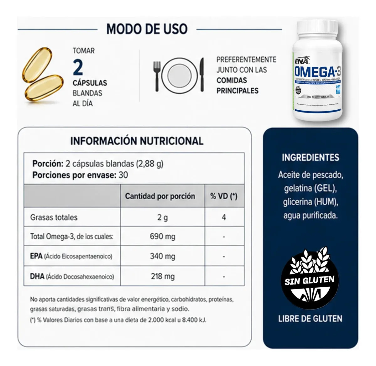 Omega 3 Ena Sport - Imagen 2